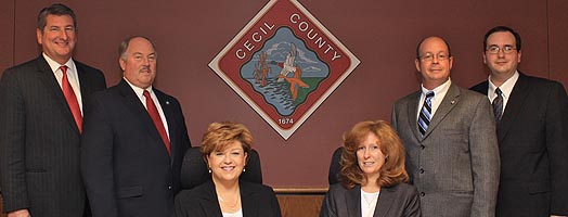 [photo, County Administrator, and Board of County Commissioners, Cecil County, Elkton, Maryland]